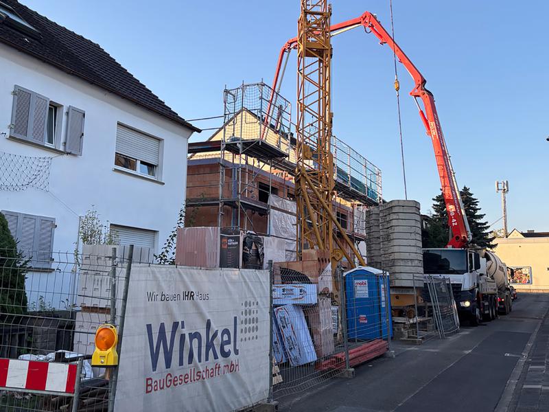 Die Rohbauarbeiten schreiten voran